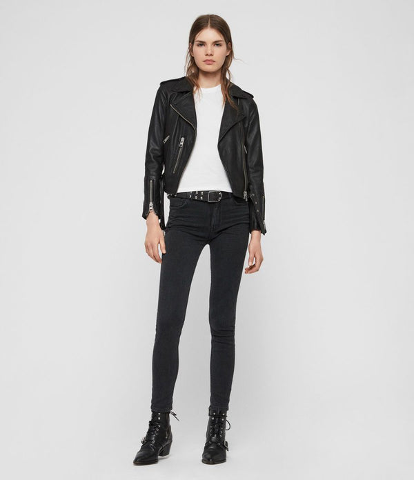 Balfern Leather Biker Jacket