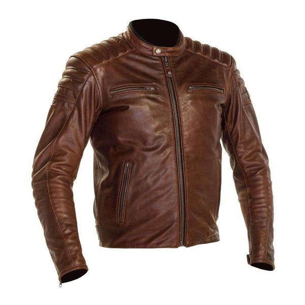 RICHA DAYTONA 2 LEATHER JACKET - BROWN