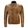 BELSTAFF BROOKLANDS LEATHER JACKET - BURNT CUERO