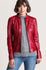 Racquel Italian Lambskin Leather Moto Jacket