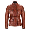 BELSTAFF TRIALMASTER PRO LEATHER LADIES JACKET - RED