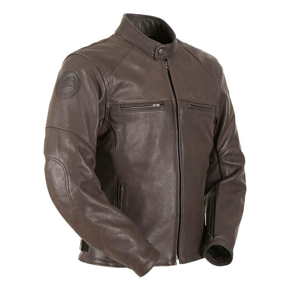 FURYGAN VINCE HUNT LEATHER JACKET - BROWN