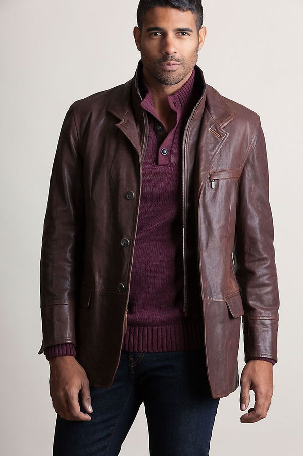 Montreaux Moroccan Lambskin Leather Blazer