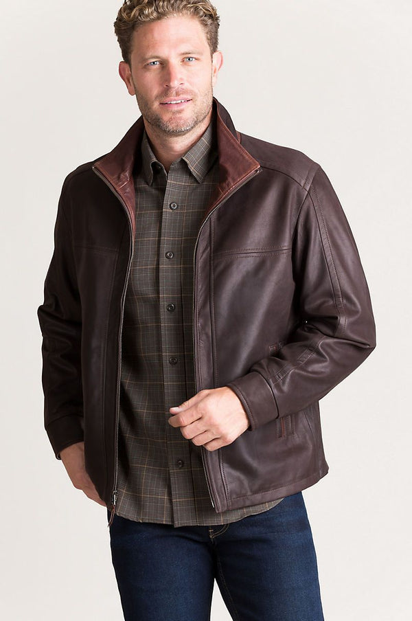 Barcelona Lambskin Leather Jacket