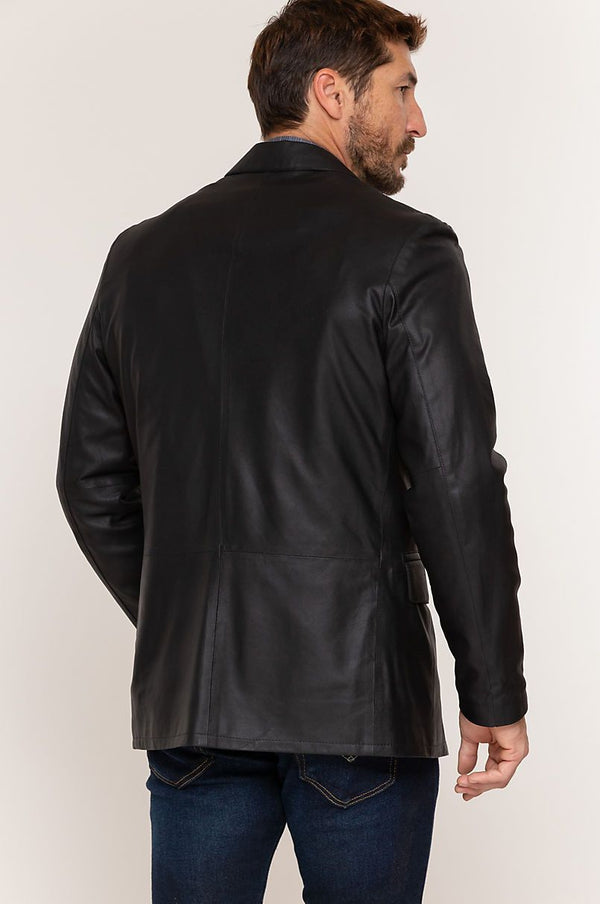 Coltrane Lambskin Leather Blazer