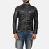 Mack Black Leather Biker Jacket