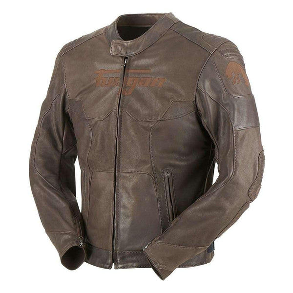 FURYGAN STUART LEATHER JACKET - BROWN