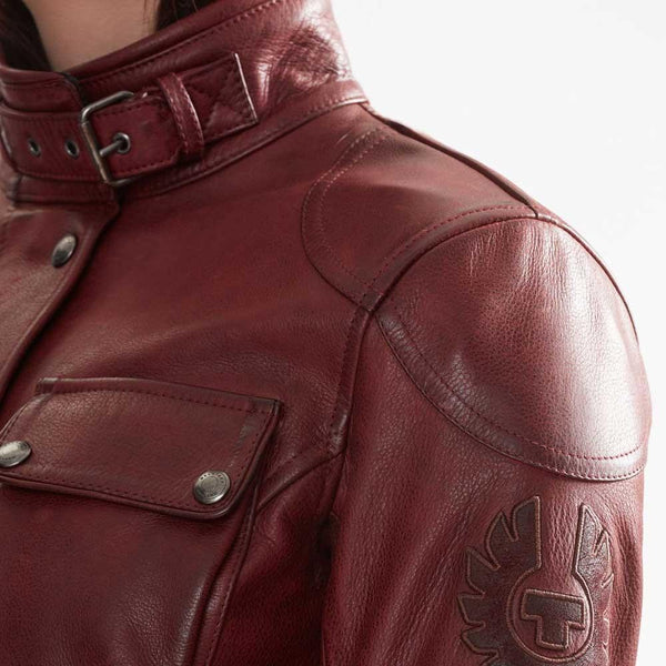 BELSTAFF TRIALMASTER PRO LEATHER LADIES JACKET - RED