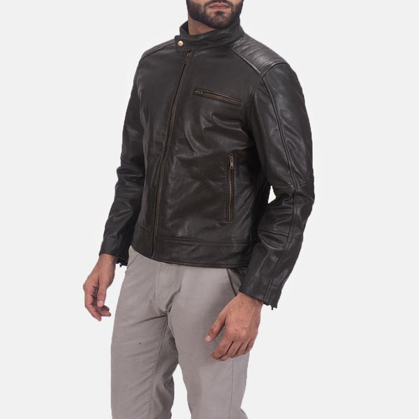 Sonny Brown Leather Biker Jacket