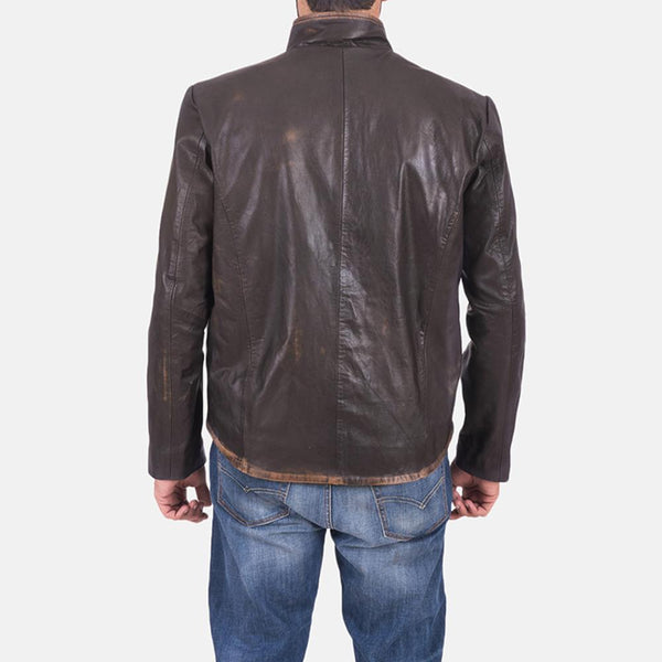 Bikerson Distressed Brown Jacket