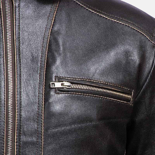 Brownson Leather Biker Jacket