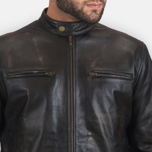 Sonny Brown Leather Biker Jacket