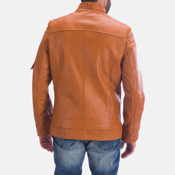 Hans Tan Brown Leather Jacket