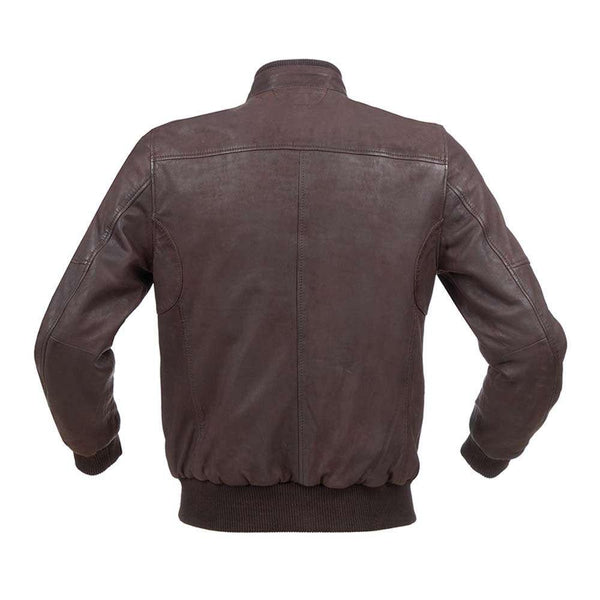 TUCANO URBANO ICEMAN LEATHER JACKET - BROWN