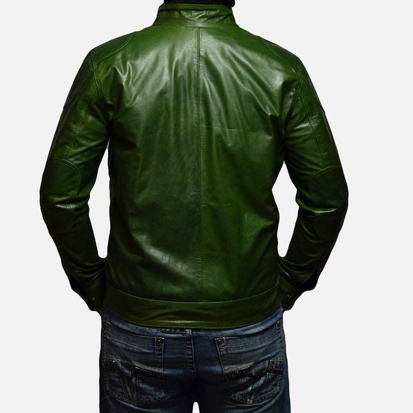 Krypton Green Leather Jacket