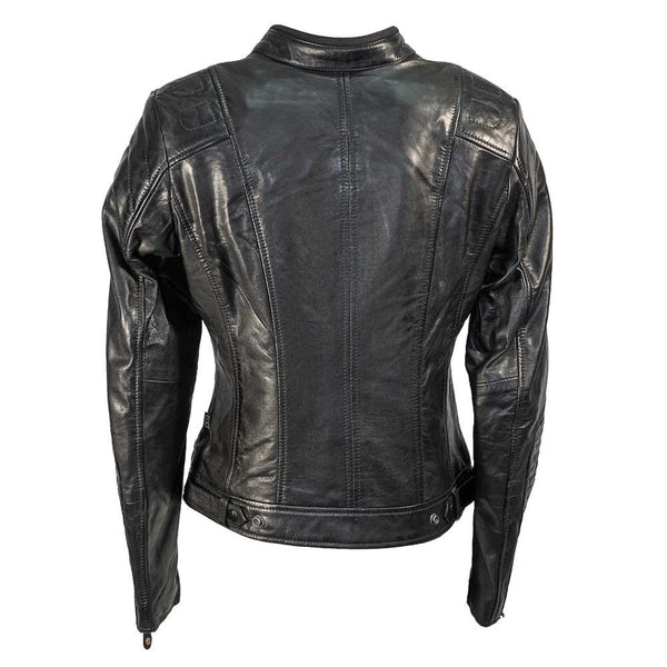 RICHA LAUSANNE LADIES LEATHER JACKET - BLACK