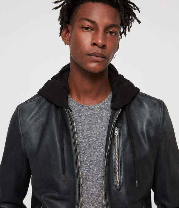 Abbot Leather Bomber Jacket