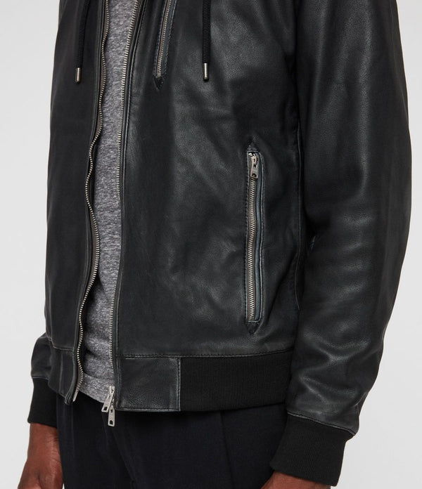 Abbot Leather Bomber Jacket