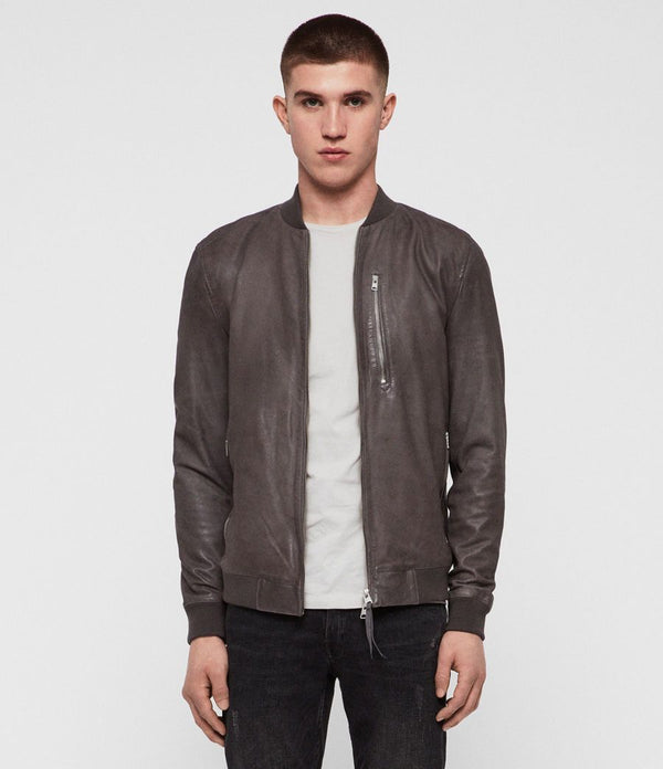 Kino Leather Bomber Jacket