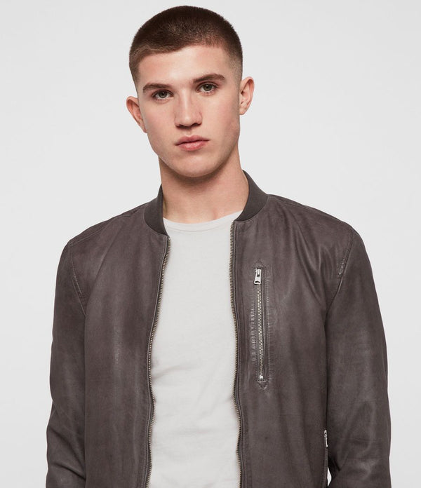 Kino Leather Bomber Jacket