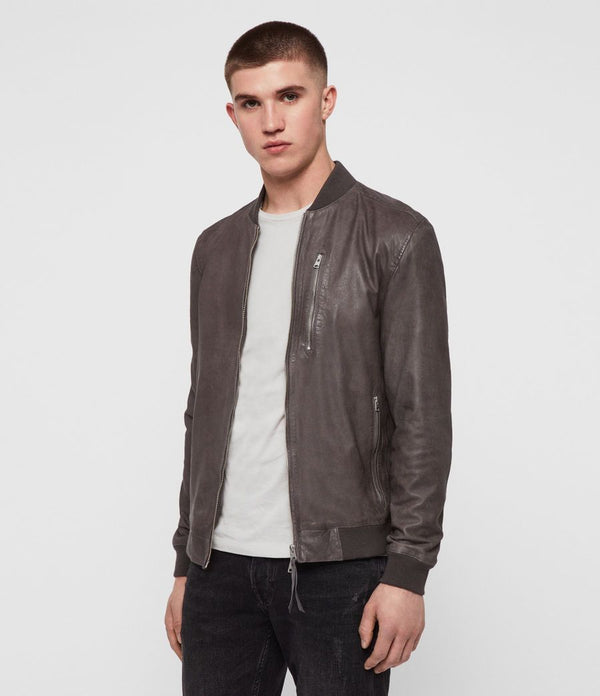 Kino Leather Bomber Jacket