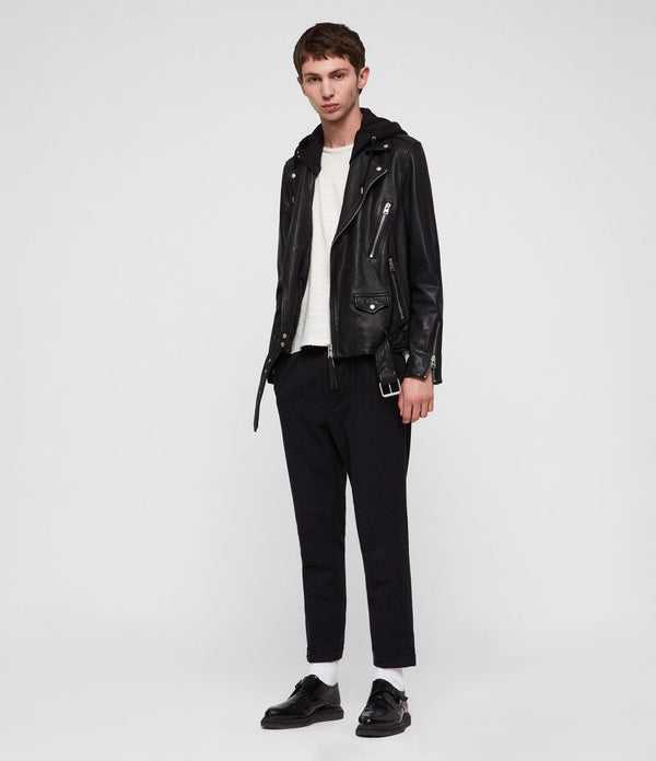 Renzo Leather Biker Jacket