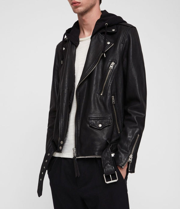 Renzo Leather Biker Jacket