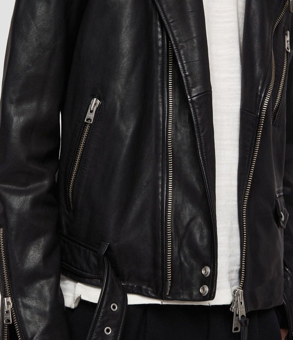 Renzo Leather Biker Jacket