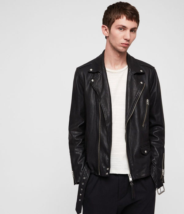 Renzo Leather Biker Jacket