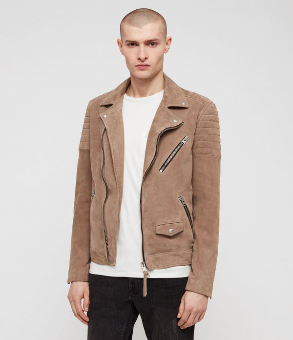 Leo Suede Biker Jacket