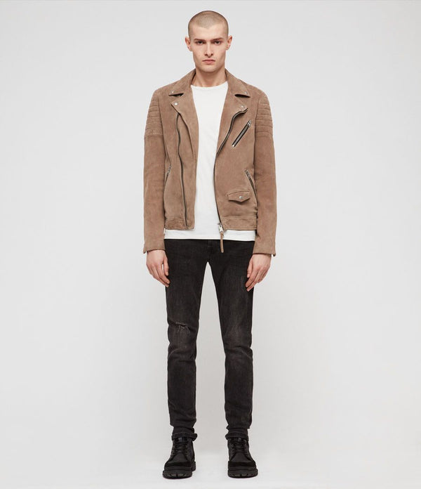 Leo Suede Biker Jacket