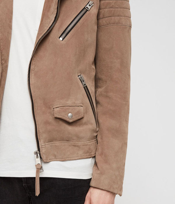 Leo Suede Biker Jacket