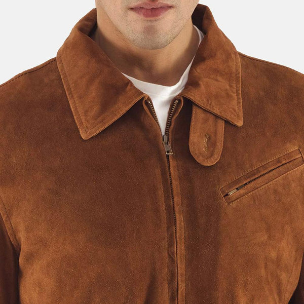 Tomchi Tan Suede Leather Jacket