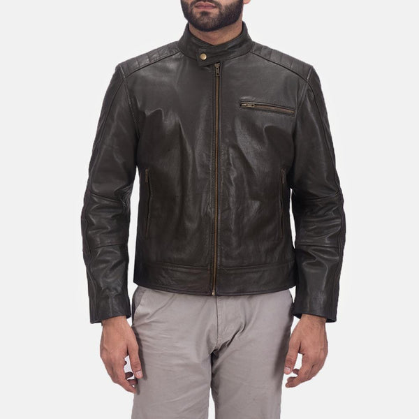 Sonny Brown Leather Biker Jacket