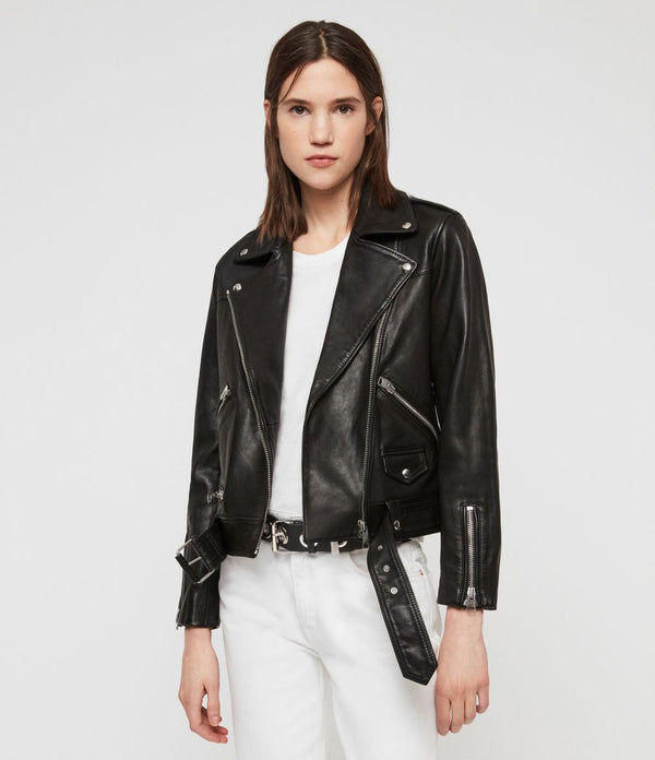 Estae Leather Biker Jacket