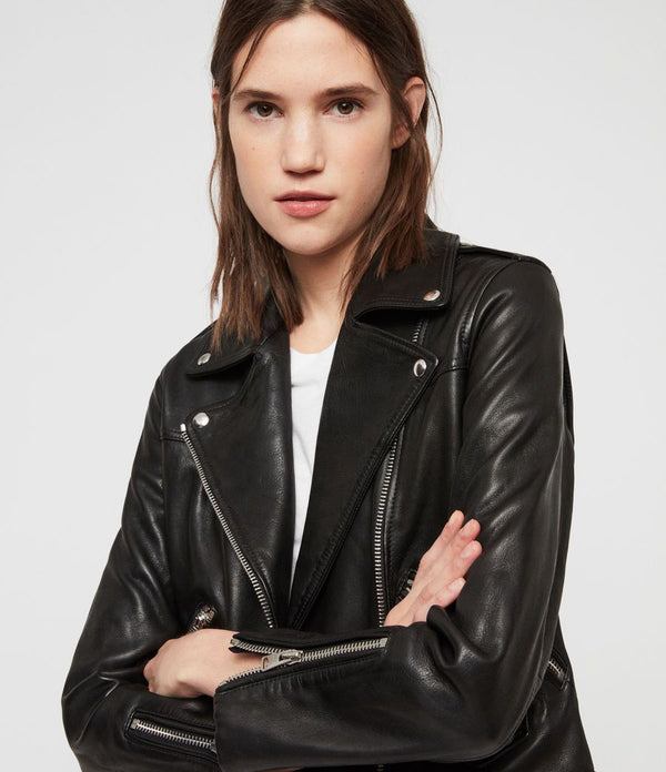 Estae Leather Biker Jacket