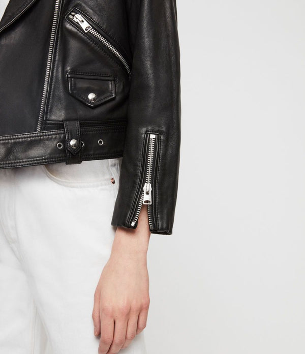 Estae Leather Biker Jacket