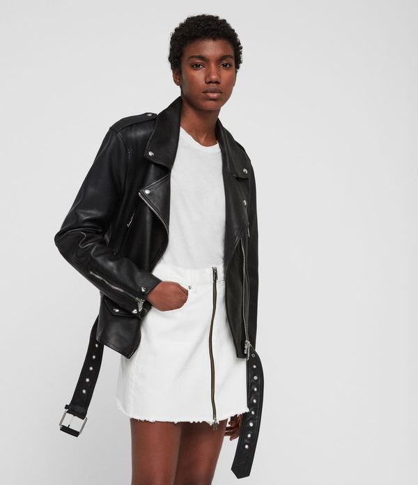 Annina Leather Biker Jacket