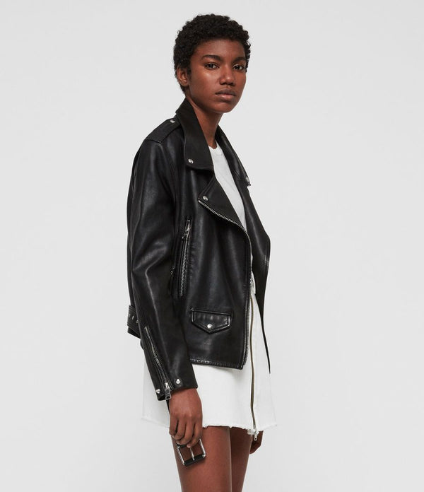 Annina Leather Biker Jacket