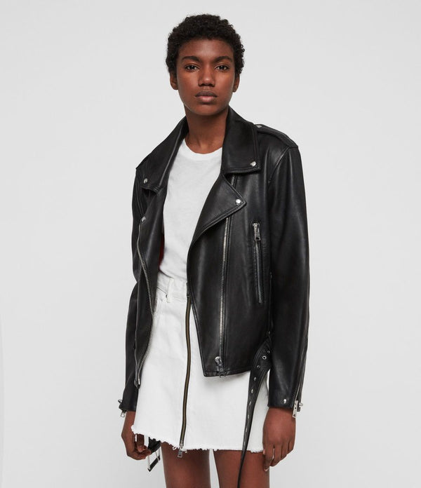 Annina Leather Biker Jacket