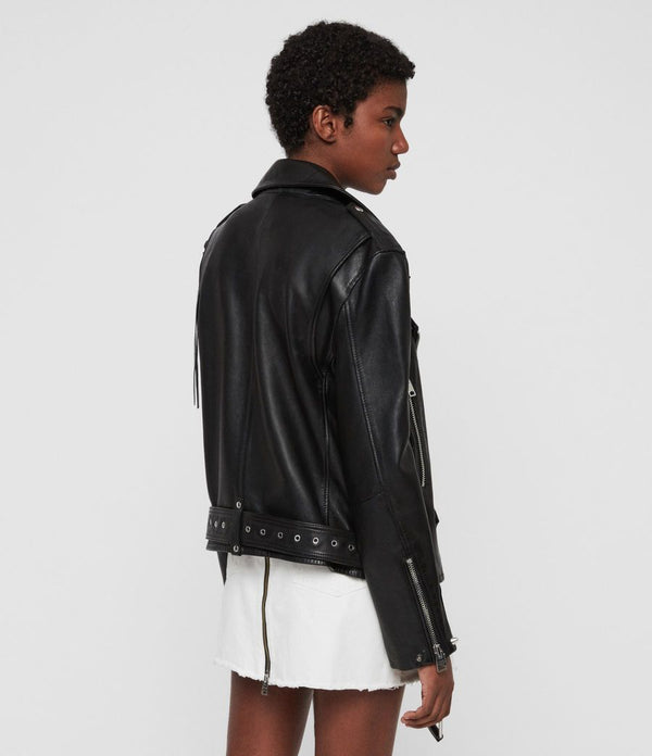 Annina Leather Biker Jacket