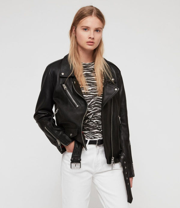 Billie Leather Biker Jacket