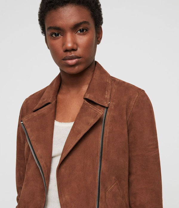 Suede Vela Biker Jacket