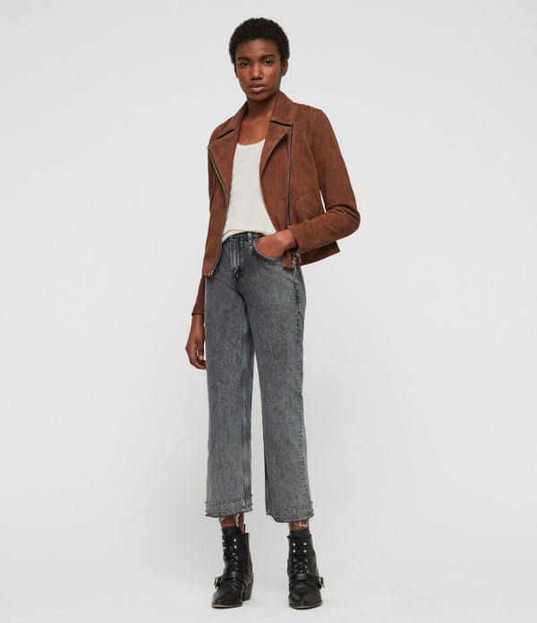 Suede Vela Biker Jacket