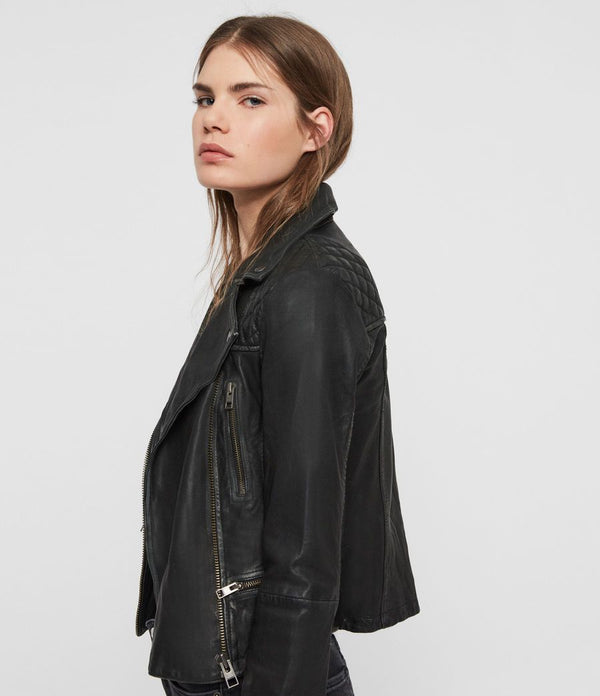 Cargo Leather Biker Jacket