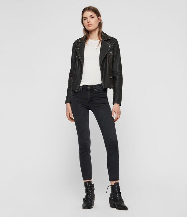 Cargo Leather Biker Jacket