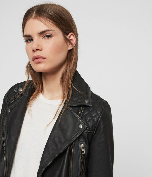 Cargo Leather Biker Jacket