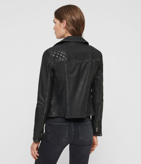 Cargo Leather Biker Jacket