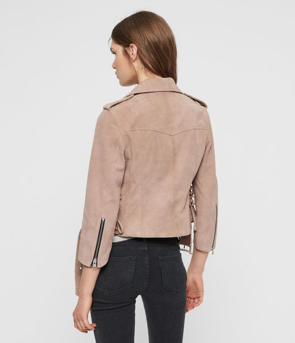 Layla Suede Biker Jacket