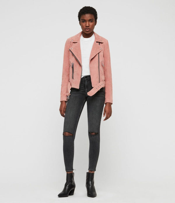 Suede Gidley Biker Jacket